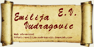 Emilija Vudragović vizit kartica